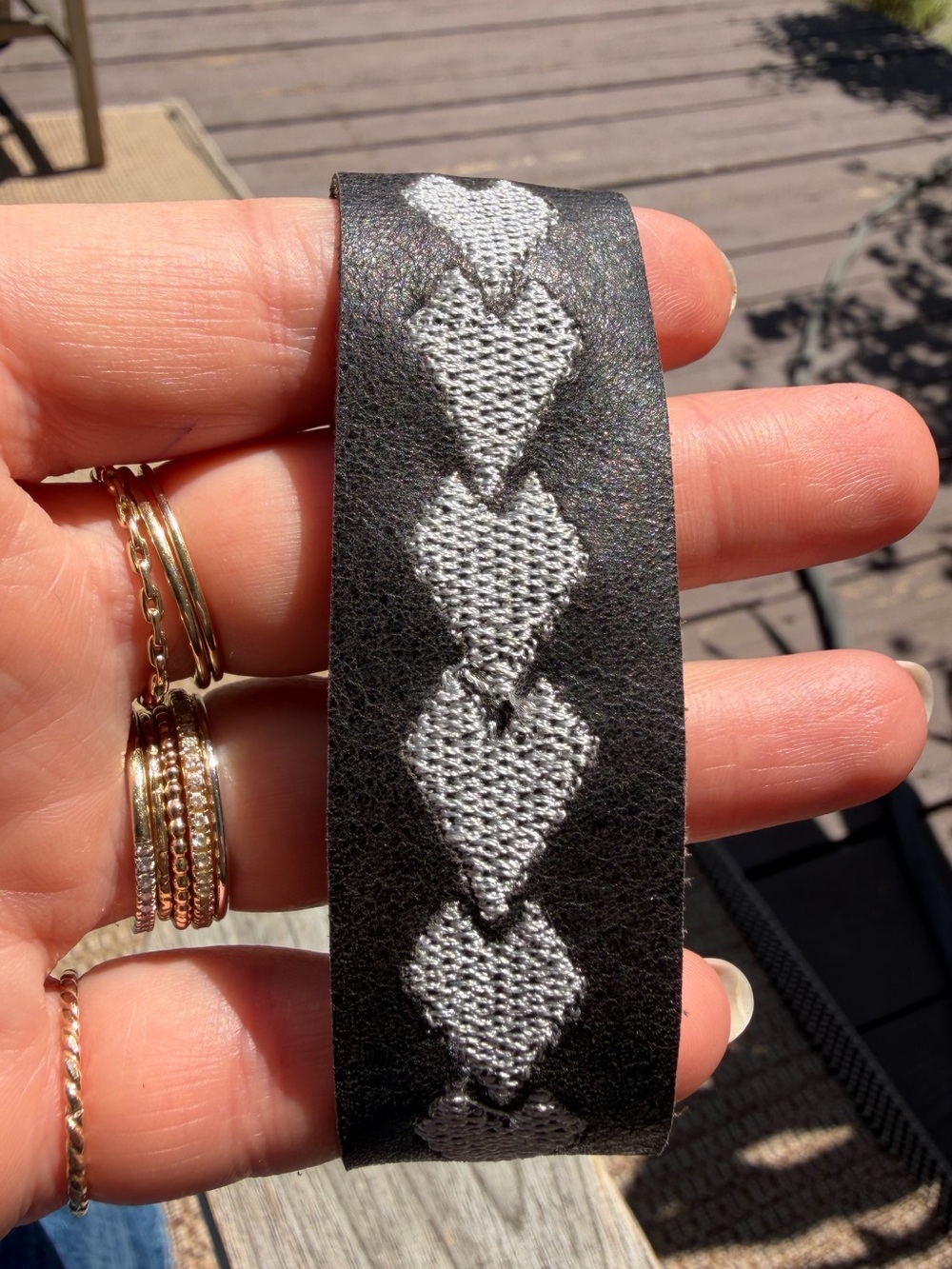 Leather bracelet